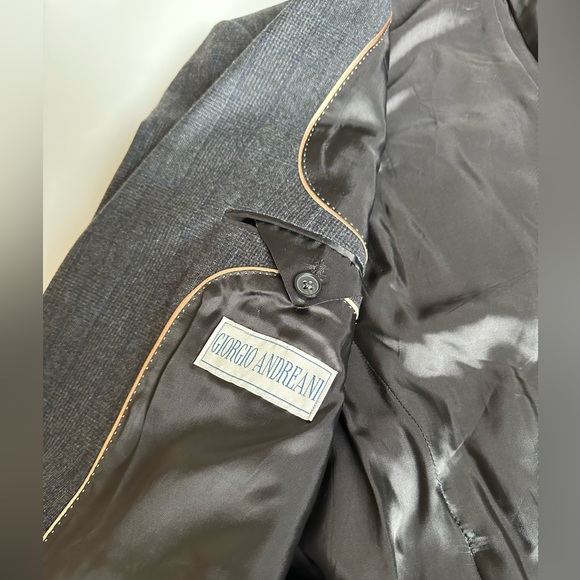 100% Wool Italian Suit / Giorgio Andreani - Picture 6 of 9